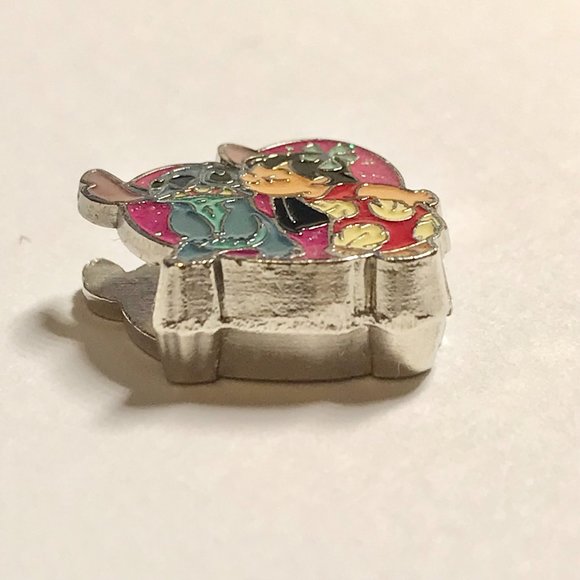 Vintage Disney Lilo & Stitch Slider Charm Bracelet Aulani Resort Enamel Bracelet - Picture 6 of 9